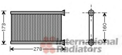 VAN WEZEL 06006342 -  Теплообменник, отопление салона